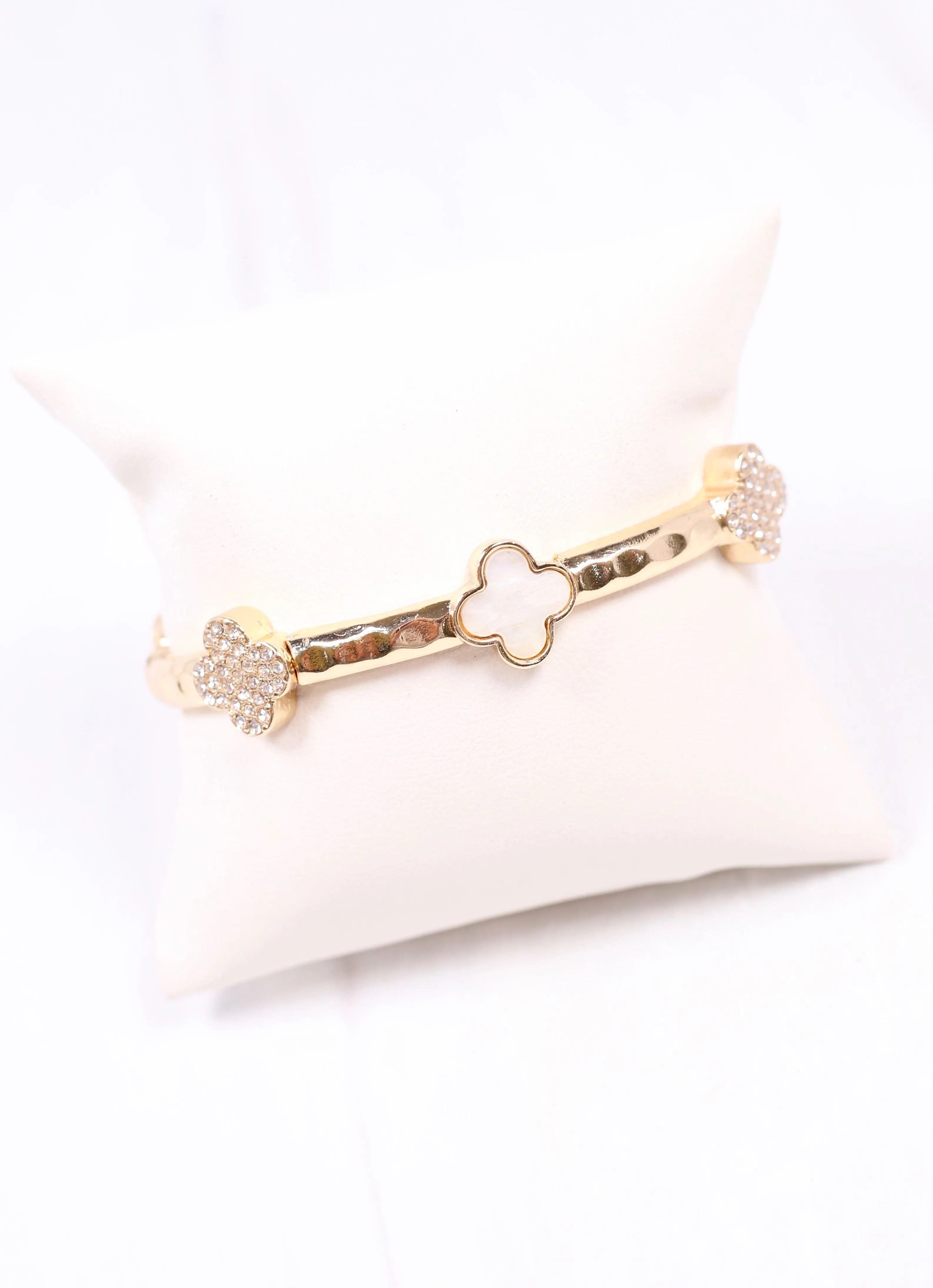 Vivane Clover Stretch Bracelet GOLD